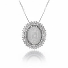 COLAR N.S. GUADALUPE MADRE PÉROLA SILVER